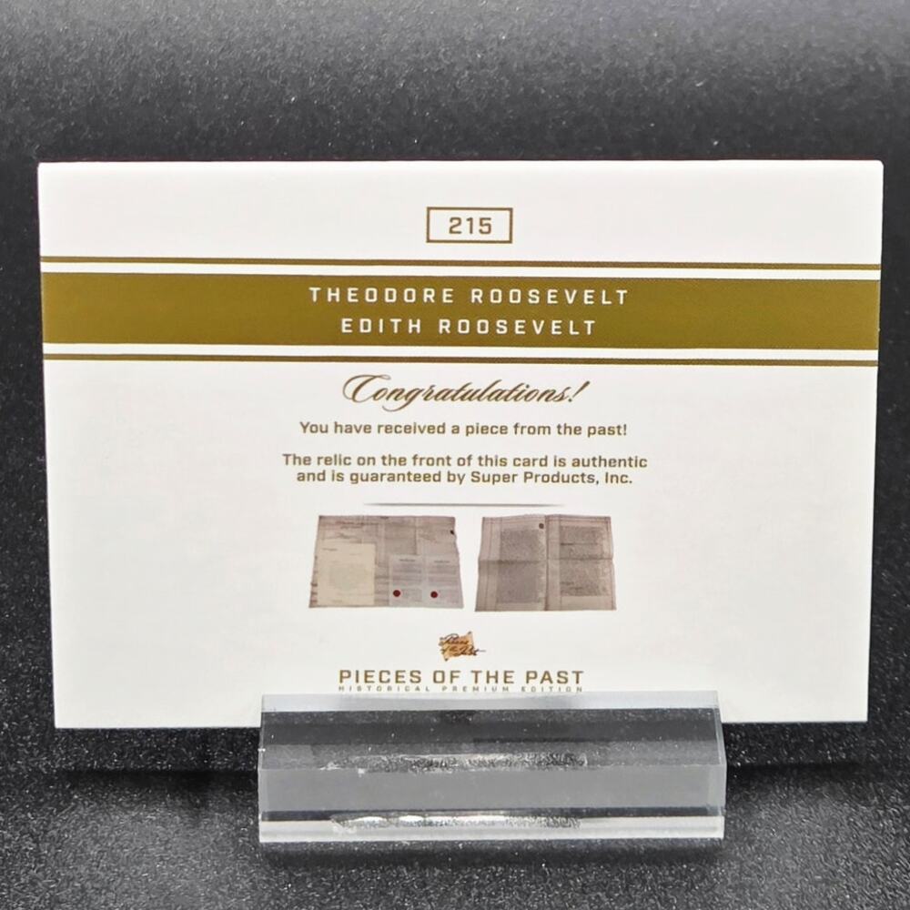 Authentic Handwriting Relics of President Theodore Roosevelt and The First Lady - Picture 4 of 4